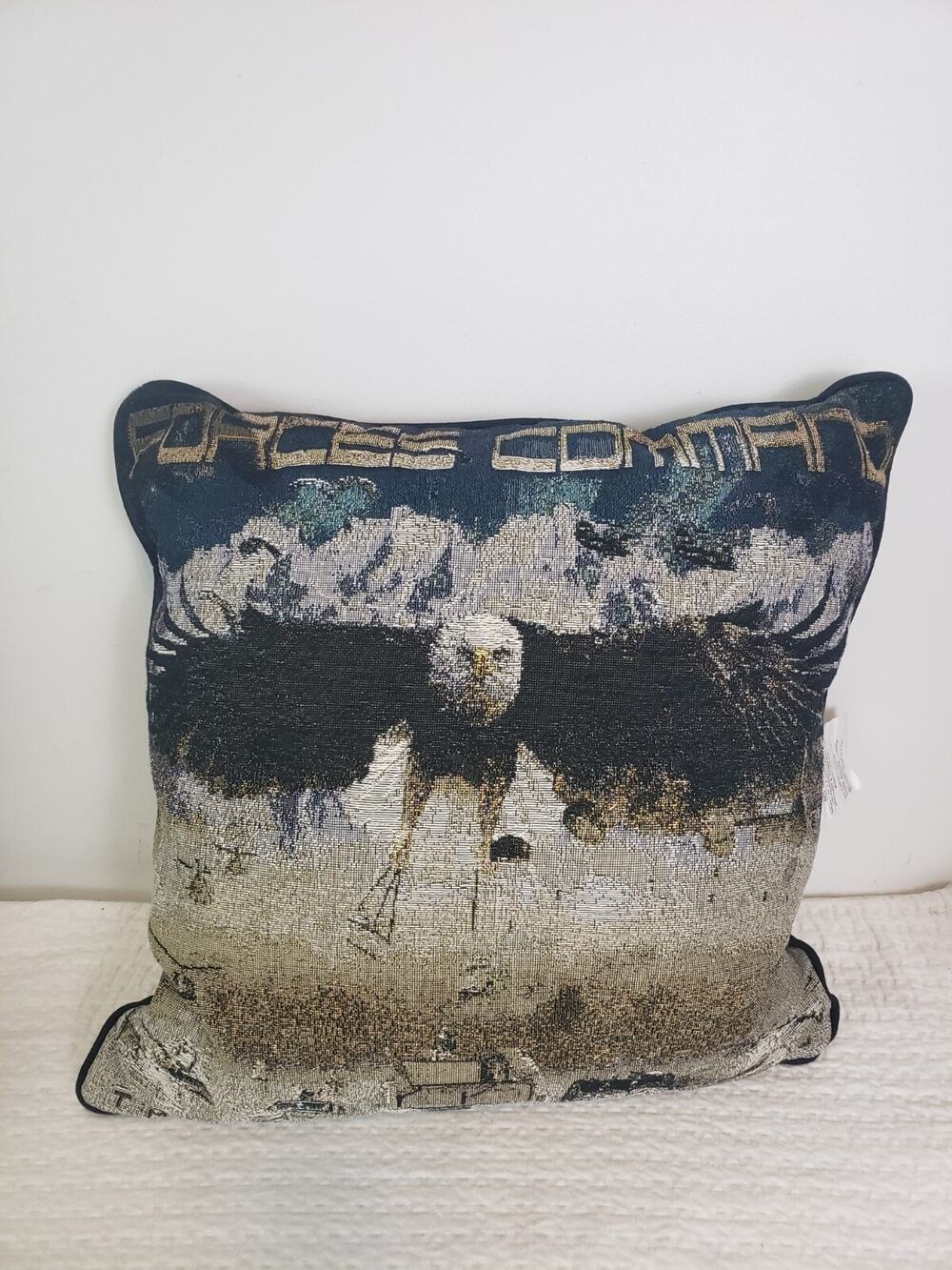 USA Bald Eagle American Force Command Pillow Tapestry The Eagle Has landed
